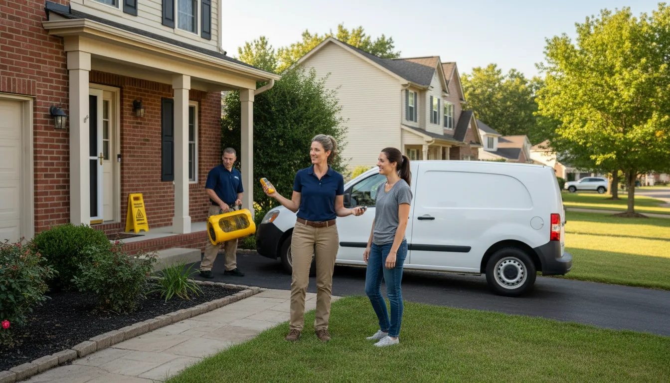 Residential water damage restoration in Allouez, WI